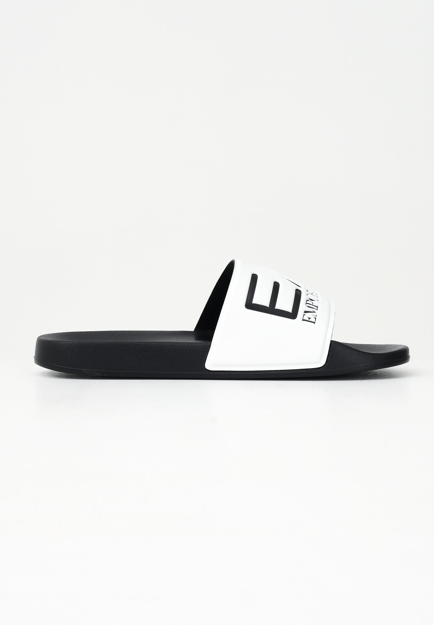 EA7 Ciabatte bianche e nere da uomo con logo 7X000108AF15118 MZ096 EA7 