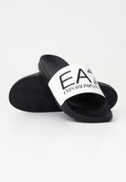 EA7 Ciabatte bianche e nere da uomo con logo 7X000108AF15118 MZ096 EA7 