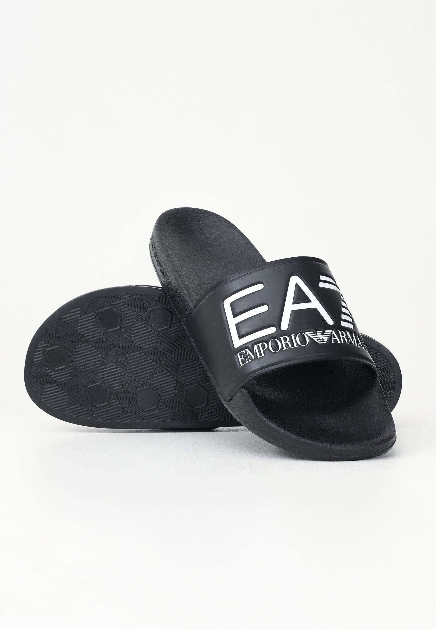 EA7 Ciabatte nere da uomo con logo 7X000108AF15118 UC001 EA7 