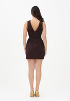 ELISABETTA FRANCHI Abito corto marrone da donna con placche AB85661E2 644 ELISABETTA FRANCHI 