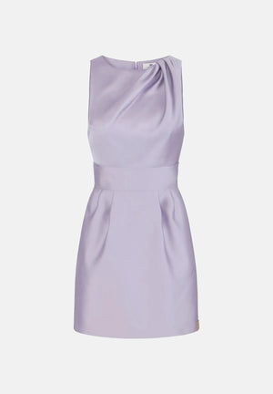 ELISABETTA FRANCHI Abito corto in duchesse lilla donna. AB87561E2 EV7 ELISABETTA FRANCHI 