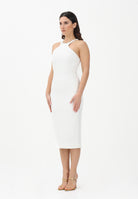 ELISABETTA FRANCHI Abito midi avorio da donna AB91761E2 360 ELISABETTA FRANCHI 