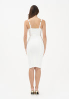 ELISABETTA FRANCHI Abito midi avorio da donna AB91861E2 360 ELISABETTA FRANCHI 