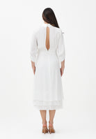 ELISABETTA FRANCHI Abito midi avorio da donna AB92361E2 360 ELISABETTA FRANCHI 