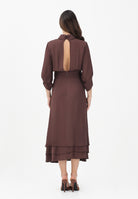 ELISABETTA FRANCHI Abito midi cacao da donna AB92361E2 644 ELISABETTA FRANCHI 
