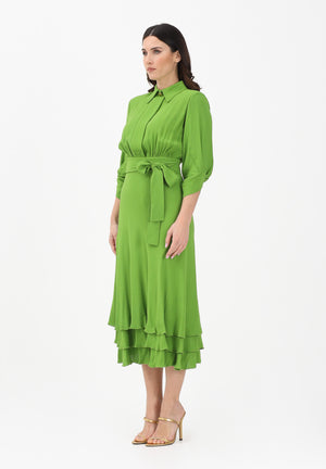 ELISABETTA FRANCHI Abito midi verde da donna AB92361E2 EV3 ELISABETTA FRANCHI 