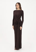 ELISABETTA FRANCHI Abito lungo marrone da donna ABR6463E2 EV9 ELISABETTA FRANCHI 