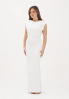 ELISABETTA FRANCHI Abito midi avorio da donna AM30B62E2 360 ELISABETTA FRANCHI 