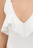 ELISABETTA FRANCHI Body avorio da donna con volant BK86B62E2 360 ELISABETTA FRANCHI 