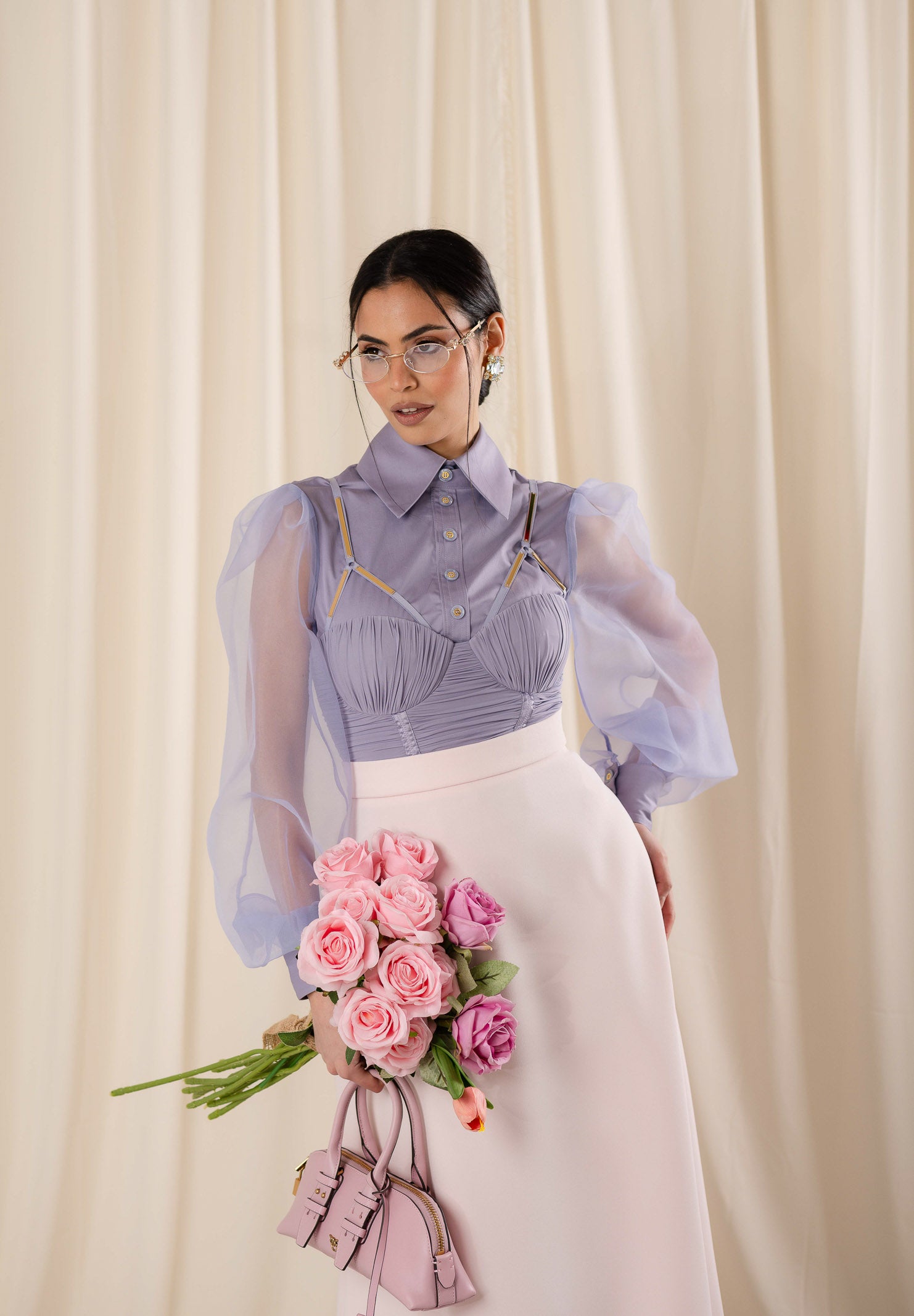 ELISABETTA FRANCHI Body lilla da donna con placche gioiello BO01961E2 EV7 ELISABETTA FRANCHI 