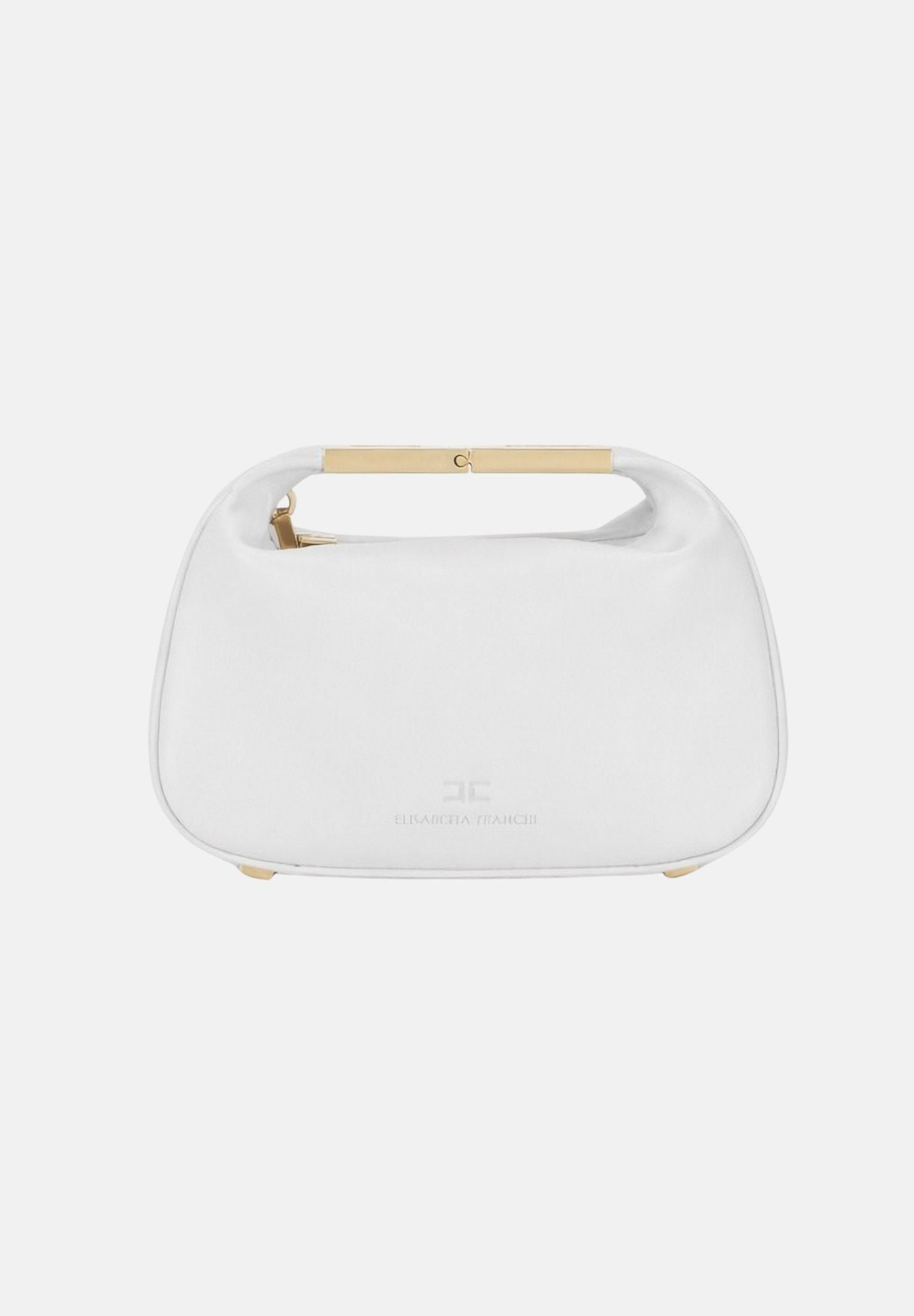 ELISABETTA FRANCHI Borsa a mano avorio da donna con manico gioiello BS07A62E2 360 ELISABETTA FRANCHI 