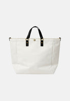 ELISABETTA FRANCHI Borsa mare avorio e nera da donna con logo BS14A62E2 309 ELISABETTA FRANCHI 