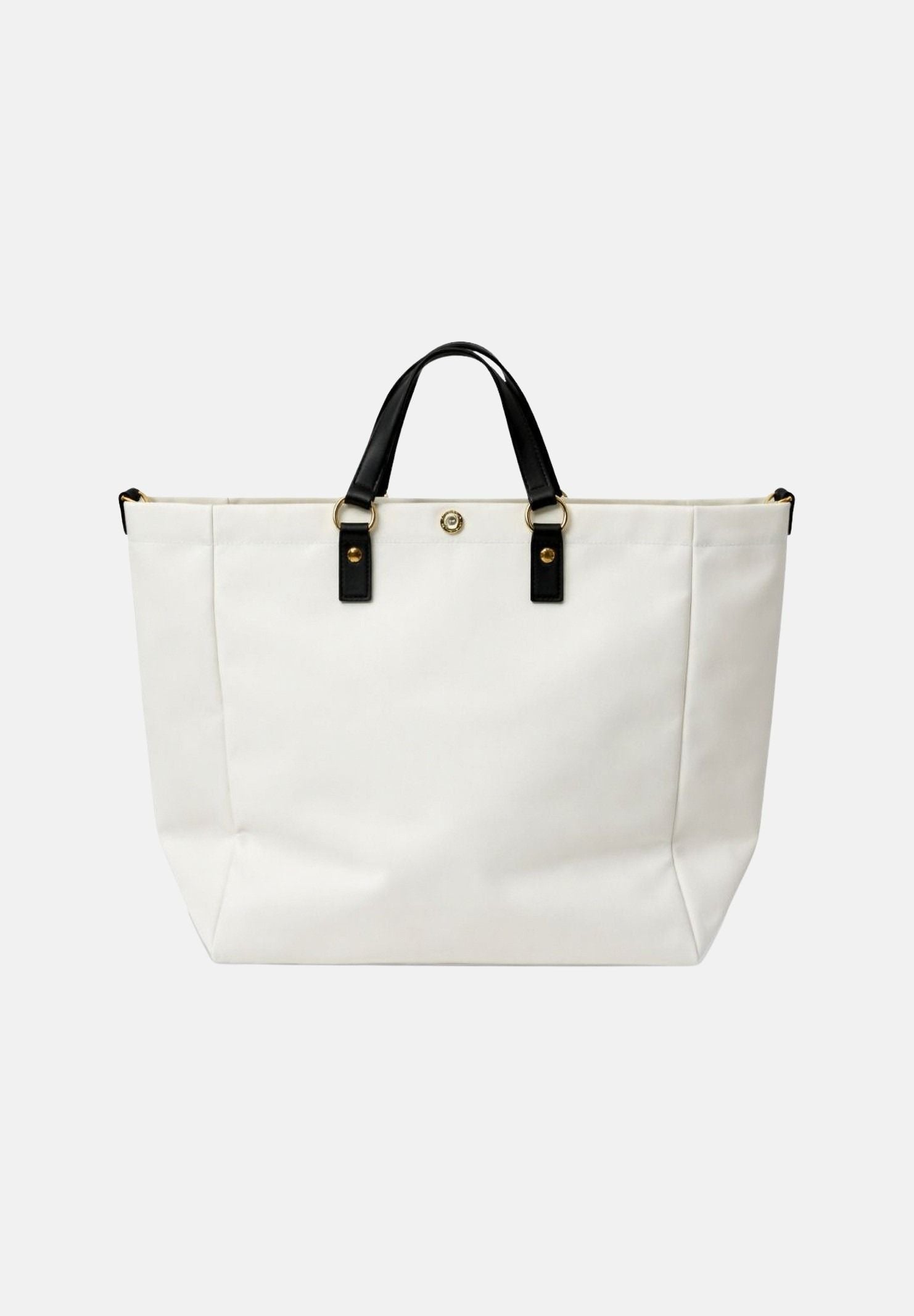 ELISABETTA FRANCHI Borsa mare avorio e nera da donna con logo BS14A62E2 309 ELISABETTA FRANCHI 