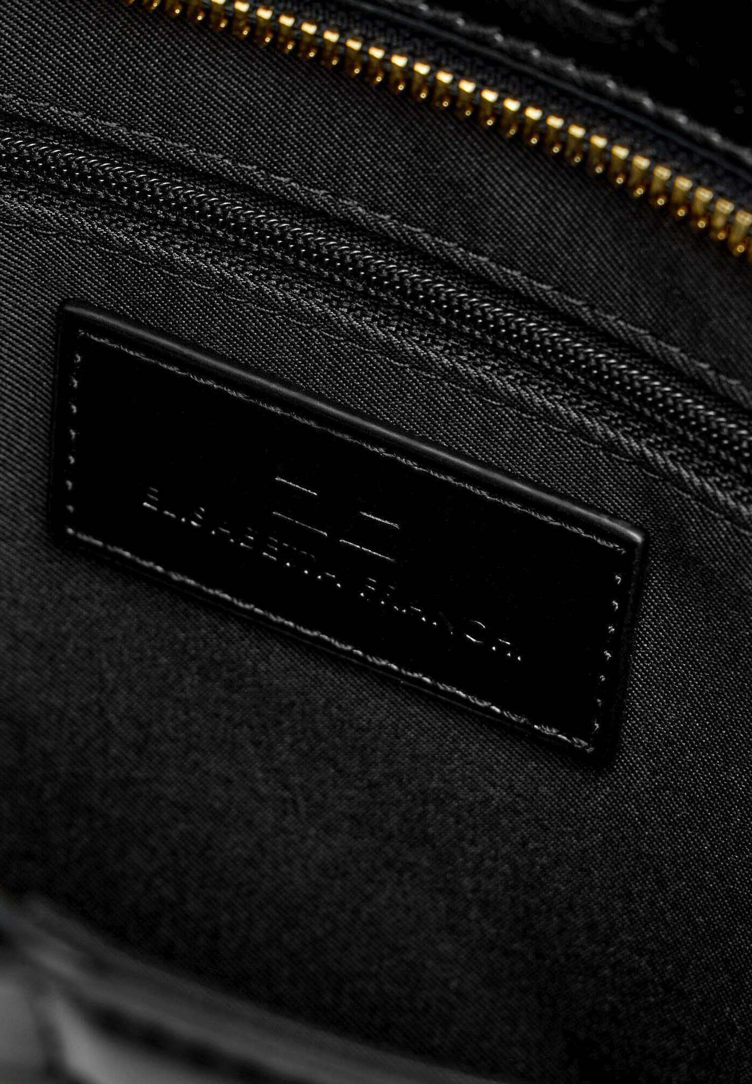 ELISABETTA FRANCHI Pochette nera da donna effetto naplak BS18A61E2 110 ELISABETTA FRANCHI 
