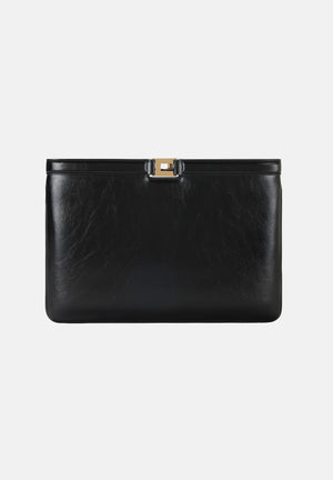 ELISABETTA FRANCHI Pochette nera da donna effetto naplak BS18A61E2 110 ELISABETTA FRANCHI 