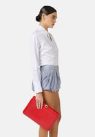 ELISABETTA FRANCHI Pochette rossa da donna effetto naplak BS18A61E2 H85 ELISABETTA FRANCHI 