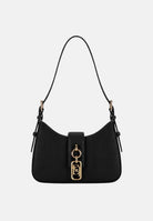 ELISABETTA FRANCHI Borsa a spalla nera da donna con charm BS24A62E2 110 ELISABETTA FRANCHI 