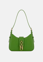 ELISABETTA FRANCHI Borsa a spalla verde da donna con charm<BR/> BS24A62E2 EV3 ELISABETTA FRANCHI 