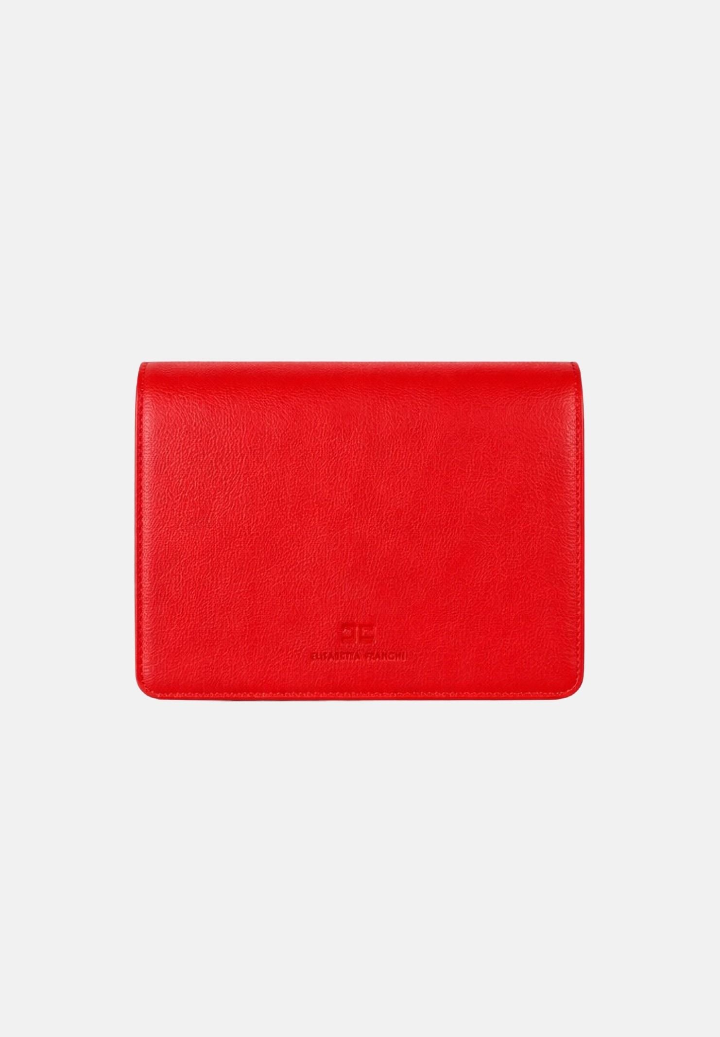ELISABETTA FRANCHI Pochette rossa da donna con logo BS39A61E2 H85 ELISABETTA FRANCHI 