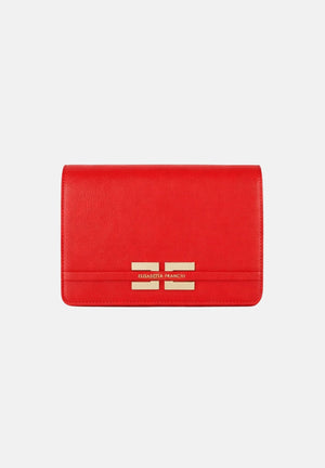 ELISABETTA FRANCHI Pochette rossa da donna con logo BS39A61E2 H85 ELISABETTA FRANCHI 