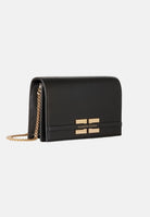 ELISABETTA FRANCHI Pochette nera da donna con logo BS40A61E2 110 ELISABETTA FRANCHI 