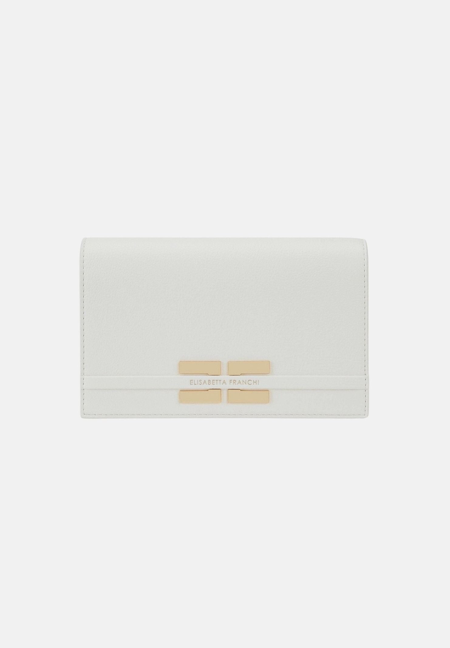 ELISABETTA FRANCHI Pochette burro da donna con logo BS40A61E2 193 ELISABETTA FRANCHI 