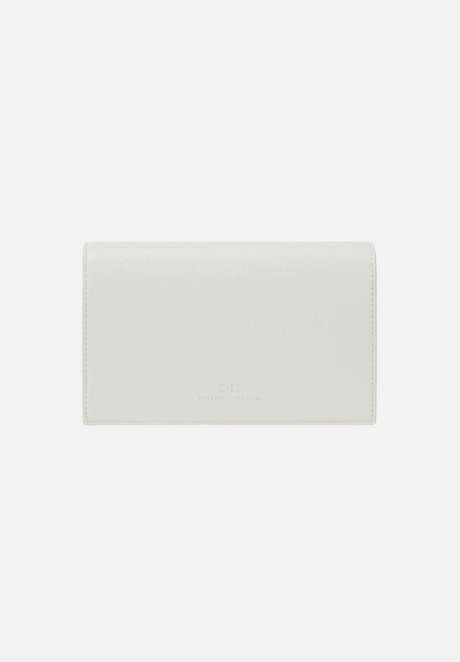 ELISABETTA FRANCHI Pochette burro da donna con logo BS40A61E2 193 ELISABETTA FRANCHI 