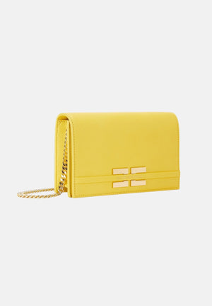 ELISABETTA FRANCHI Pochette gialla da donna con logo BS40A61E2 EV4 ELISABETTA FRANCHI 