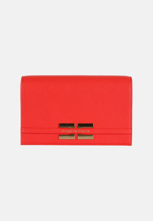 ELISABETTA FRANCHI Pochette rossa da donna con logo BS40A61E2 H85 ELISABETTA FRANCHI 