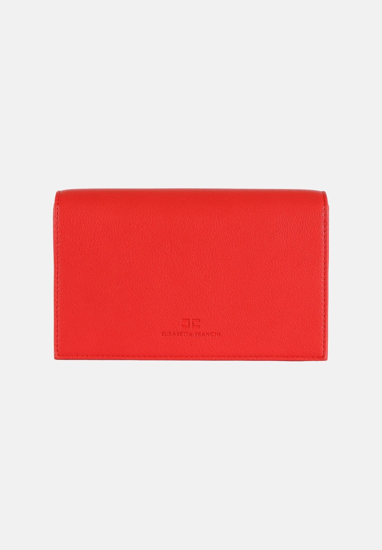 ELISABETTA FRANCHI Pochette rossa da donna con logo BS40A61E2 H85 ELISABETTA FRANCHI 