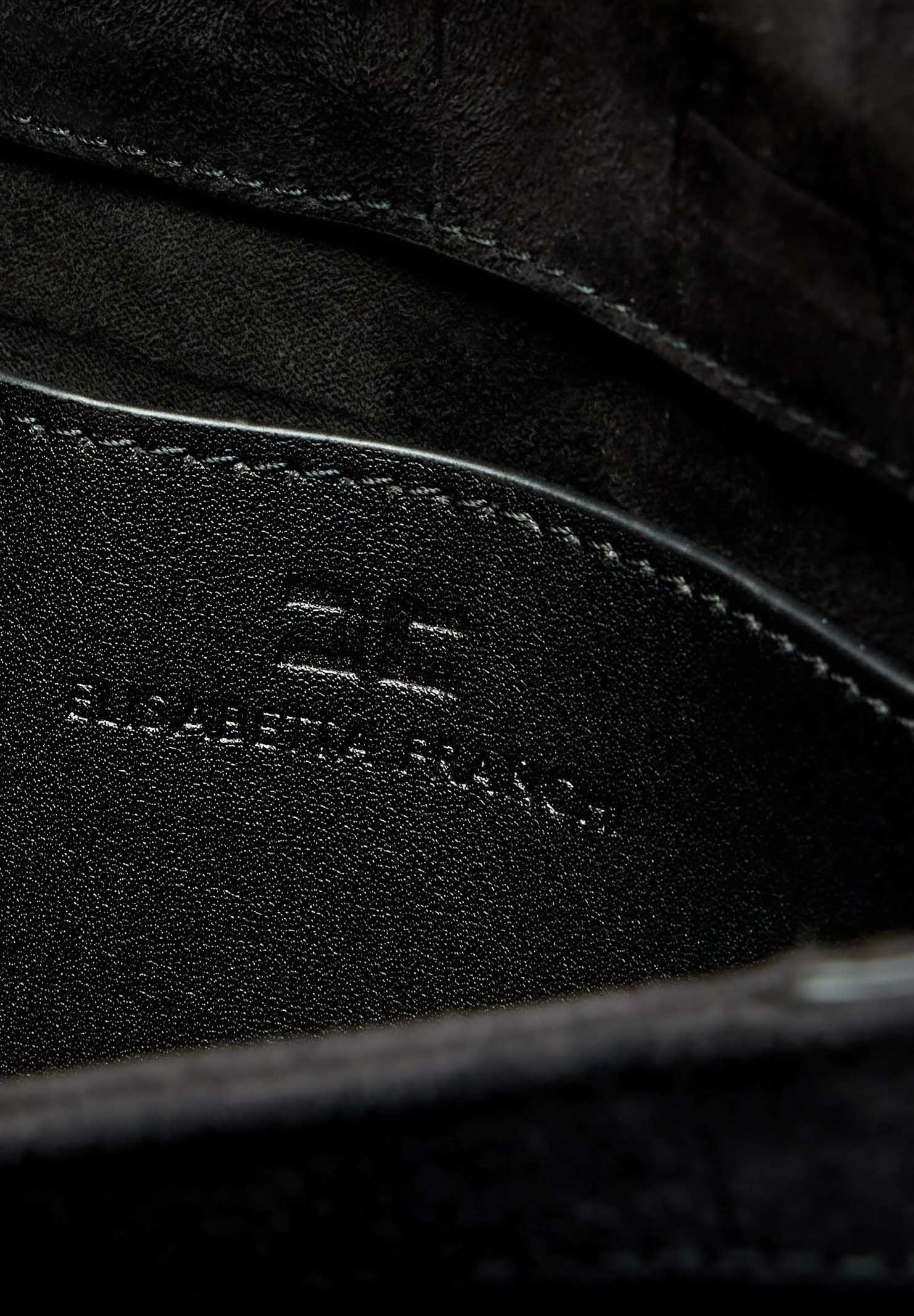 ELISABETTA FRANCHI Pochette nera da donna realizzata in suede BS64A61E2 110 ELISABETTA FRANCHI 
