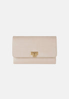 ELISABETTA FRANCHI Pochette vaniglia da donna realizzata in suede BS64A61E2 135 ELISABETTA FRANCHI 