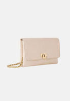 ELISABETTA FRANCHI Pochette vaniglia da donna realizzata in suede BS64A61E2 135 ELISABETTA FRANCHI 