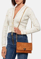 ELISABETTA FRANCHI Pochette cuoio da donna realizzata in suede BS64A61E2 600 ELISABETTA FRANCHI 