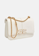 ELISABETTA FRANCHI Borsa a tracolla avorio da donna con logo BS91A61E2 360 ELISABETTA FRANCHI 