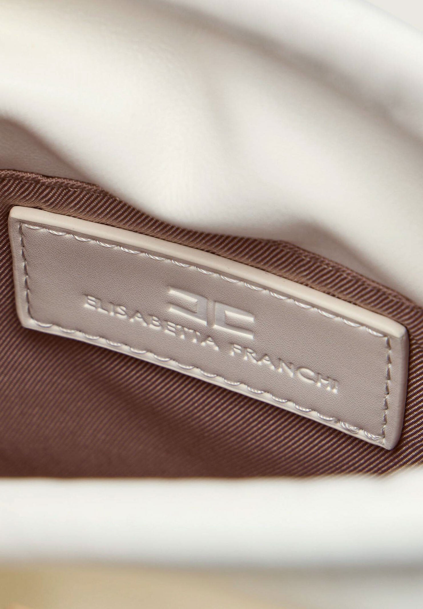 ELISABETTA FRANCHI Borsa a secchiello avorio da donna BS92A61E2 360 ELISABETTA FRANCHI 