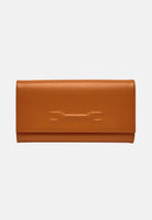 ELISABETTA FRANCHI Pochette cognac da donna realizzata in vera pelle BS99A61E2 027 ELISABETTA FRANCHI 