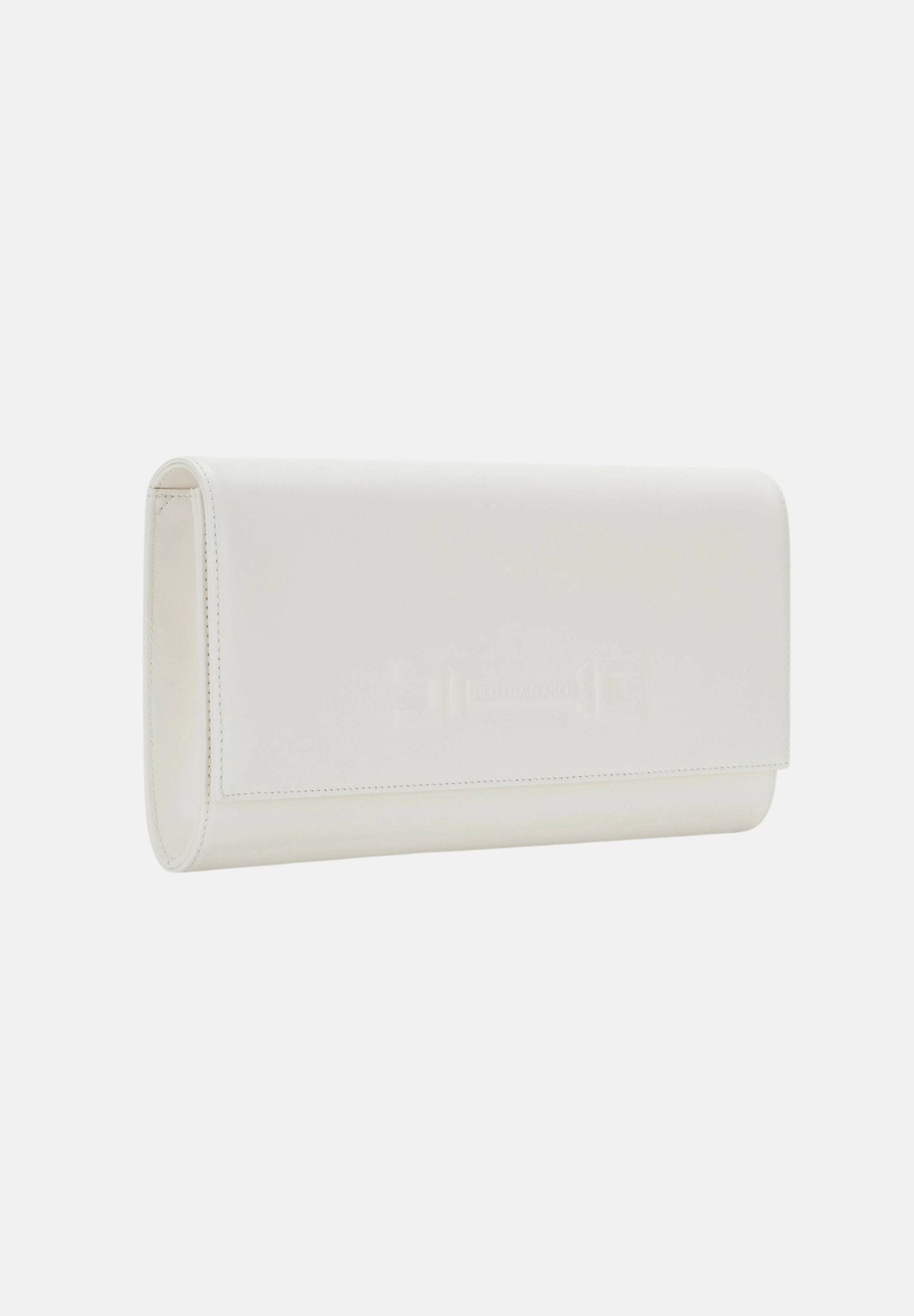 ELISABETTA FRANCHI Pochette avorio da donna realizzata in vera pelle BS99A61E2 360 ELISABETTA FRANCHI 