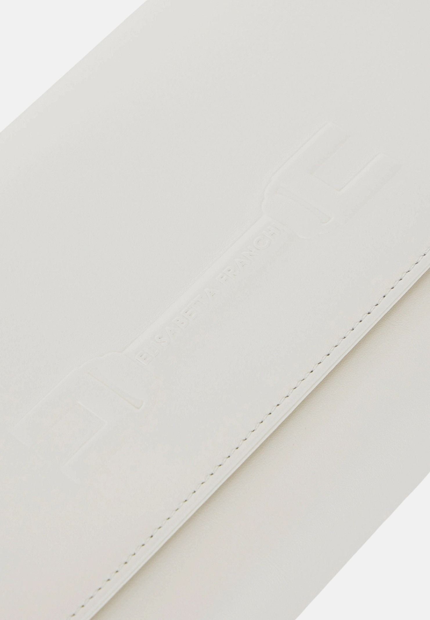 ELISABETTA FRANCHI Pochette avorio da donna realizzata in vera pelle BS99A61E2 360 ELISABETTA FRANCHI 