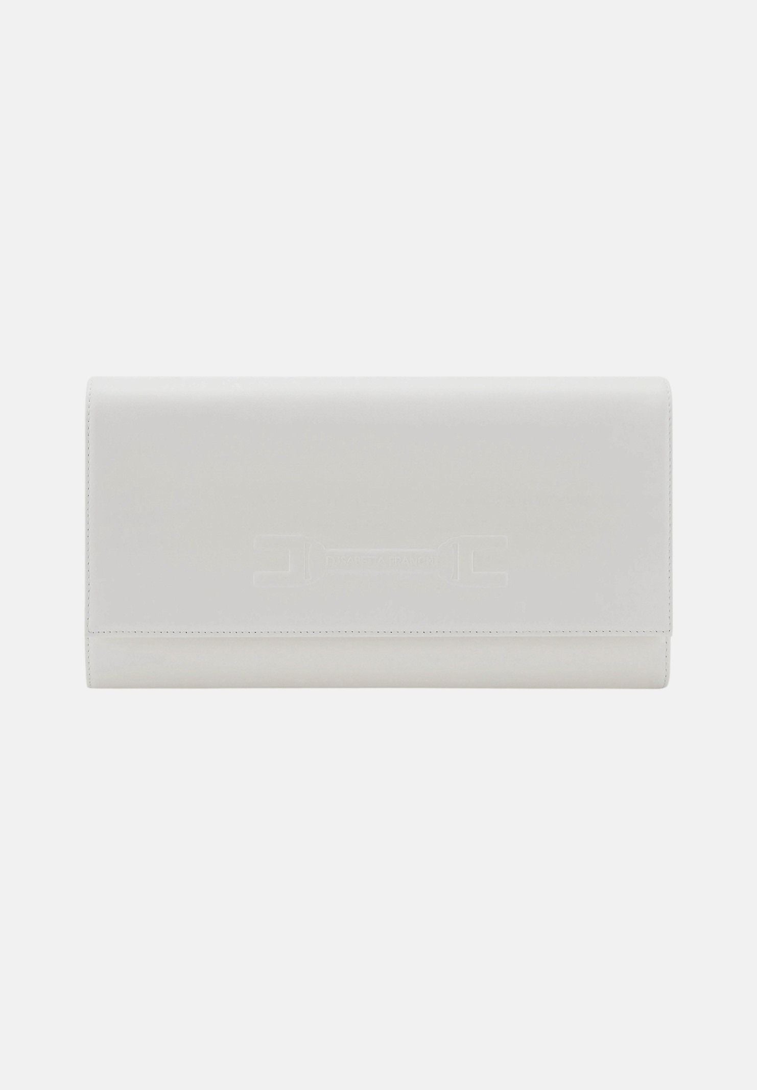 ELISABETTA FRANCHI Pochette avorio da donna realizzata in vera pelle BS99A61E2 360 ELISABETTA FRANCHI 