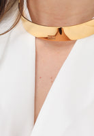 ELISABETTA FRANCHI Blusa avorio da donna con dettaglio gioiello CA12961E2 360 ELISABETTA FRANCHI 