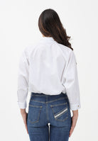 ELISABETTA FRANCHI Camicia bianca da donna con stampa logo CA15561E2 221 ELISABETTA FRANCHI 