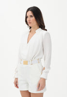 ELISABETTA FRANCHI Body a manica lunga avorio da donna CB00261E2 360 ELISABETTA FRANCHI 