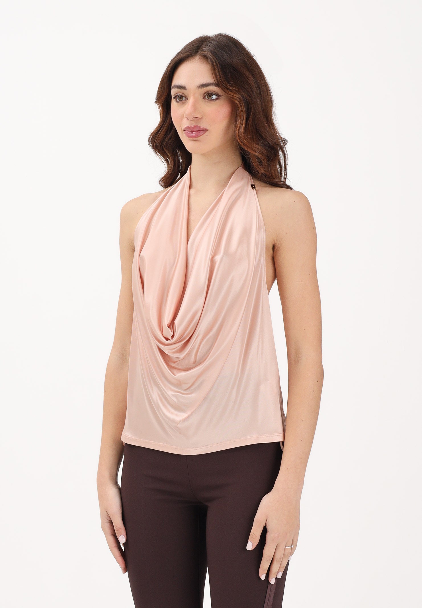 ELISABETTA FRANCHI Top rosa da donna con schiena scoperta CN00863E2 EA1 ELISABETTA FRANCHI 