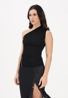 ELISABETTA FRANCHI Top elegante nero da donna con zip laterale CN00962E2 110 ELISABETTA FRANCHI 