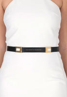 ELISABETTA FRANCHI Cintura nera da donna con logo CT09S61E2 110 ELISABETTA FRANCHI 