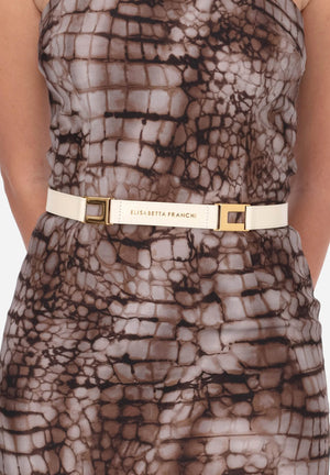 ELISABETTA FRANCHI Cintura burro da donna con logo CT09S61E2 193 ELISABETTA FRANCHI 