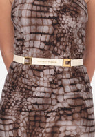 ELISABETTA FRANCHI Cintura burro da donna con logo CT09S61E2 193 ELISABETTA FRANCHI 