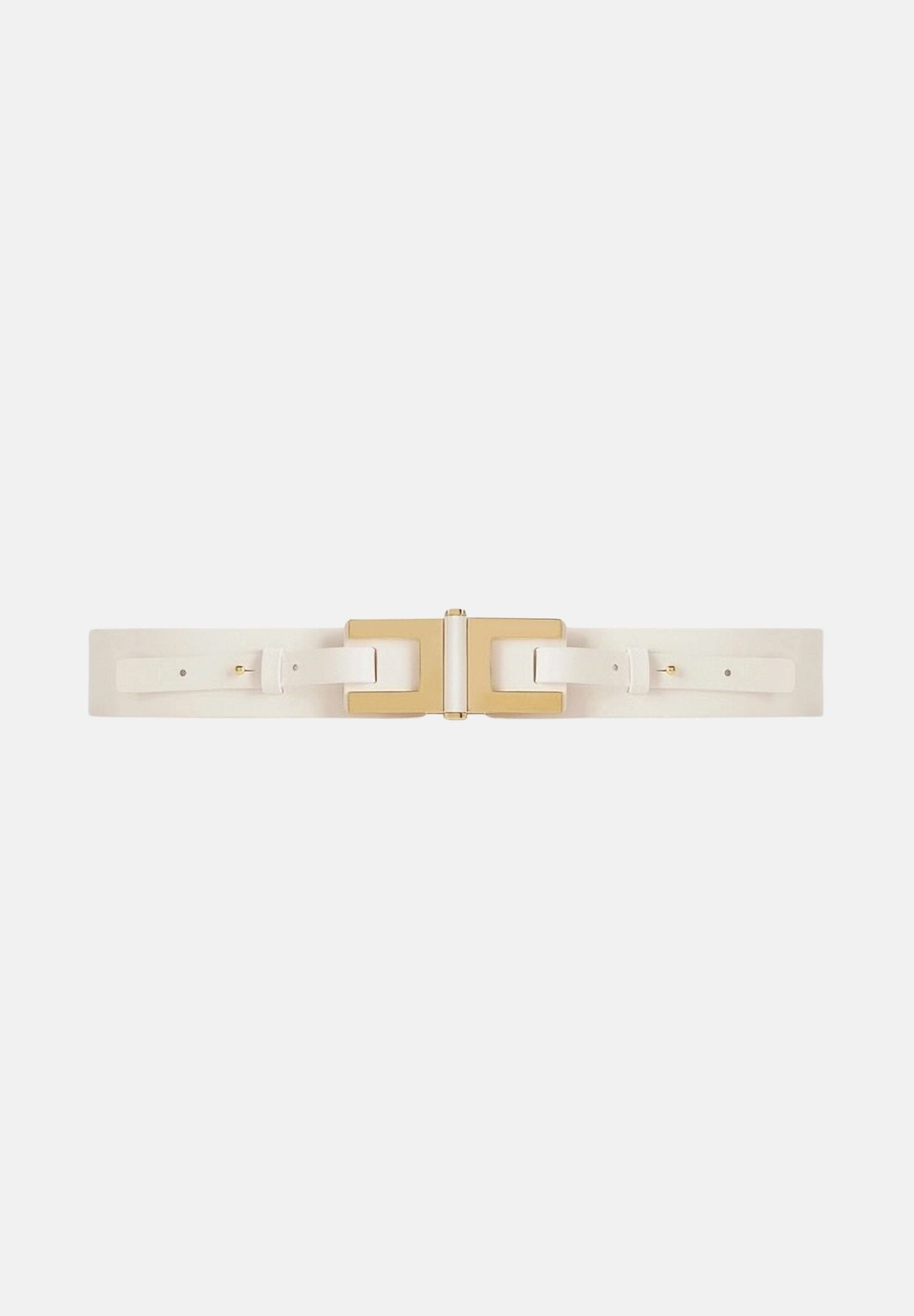 ELISABETTA FRANCHI Cintura avorio da donna con dettaglio logo CT50S61E2 360 ELISABETTA FRANCHI 
