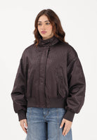ELISABETTA FRANCHI Bomber marrone da donna in taffettà GB06D63E2 EV9 ELISABETTA FRANCHI 